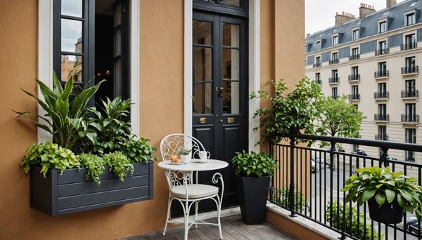 Elevate your urban oasis with stylish balcony plant pots